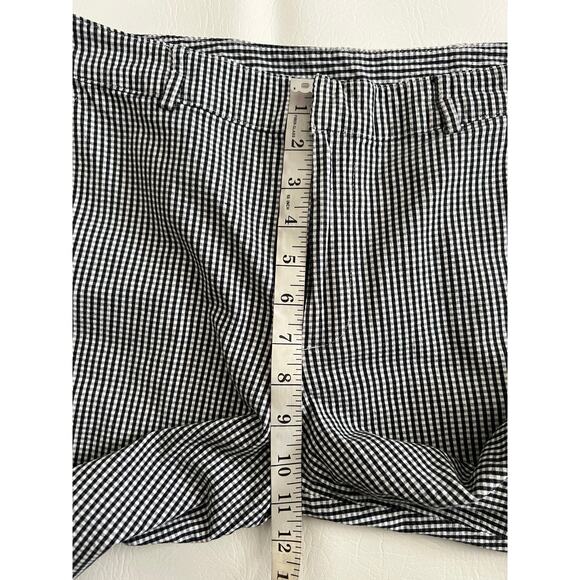 Sag Harbor Sport Vintage gingham black & white capri pants size 8 preppy mom - Picture 11 of 11